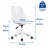 Modern Acrylic Adjustable Height Swivel Vanity Chair-2102782698