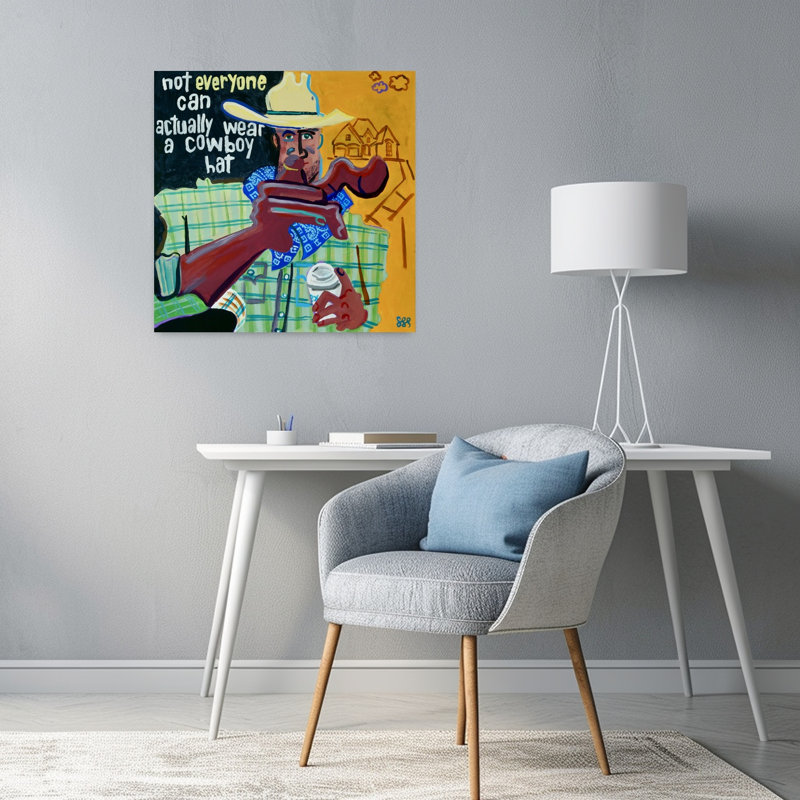 Art contemporain Portrait contemporain, H 48 po x l 48 po