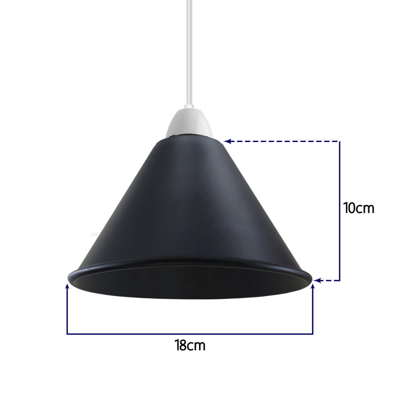 Asiye 10cm H Metal Lamp Shade ( Uno ), Brushed Silver