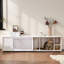 Meuble télé pour chat avec rangement et porte coulissante amovible Furniture Style