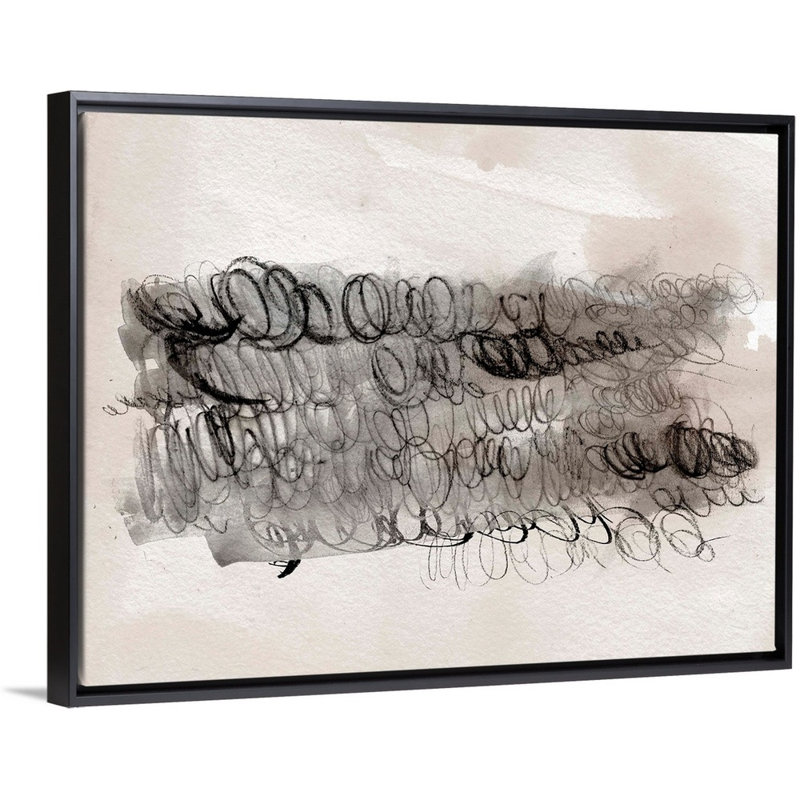 Scribble Abstracts II par Jennifer Paxton Parker - reproduction d'art sur toile, H 14 po x l 18 po x P 1,75 po