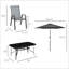 Ensemble de table et chaises d'extérieur, 8 pièces