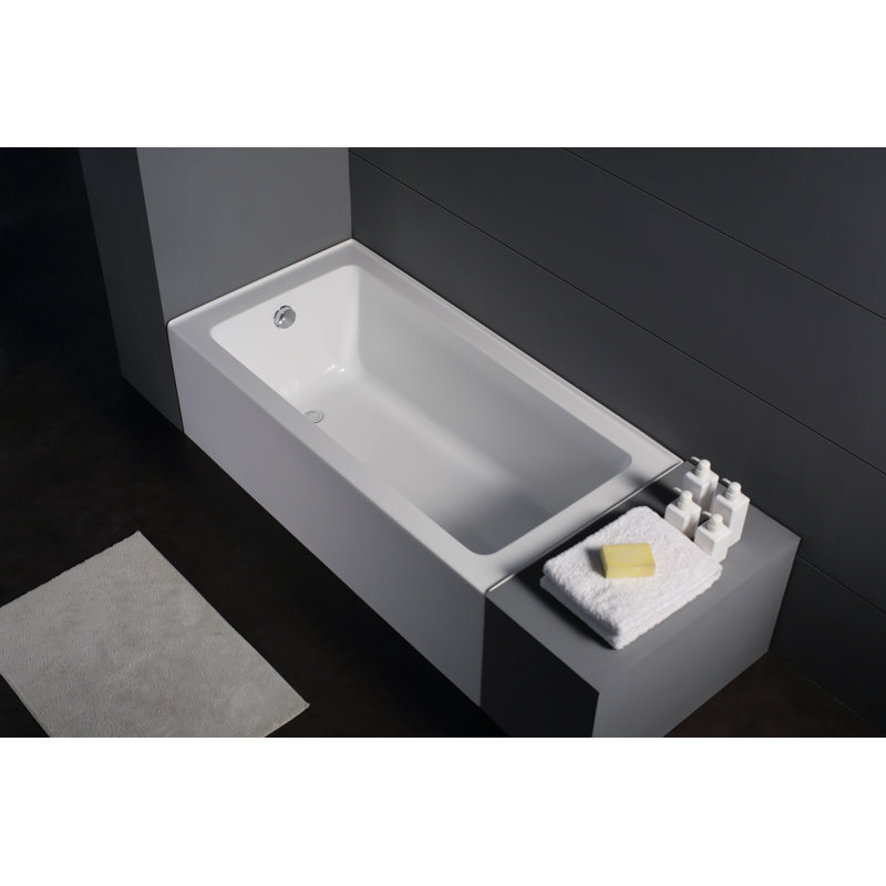 Zen 60 " L x 30 " W Alcove / Tile in and Mounting / Installation Required Soaking Acrylic Bathtub