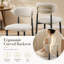 47cm H Fabric Upholstered Upholstered Back Side Chair in Brown-119385264