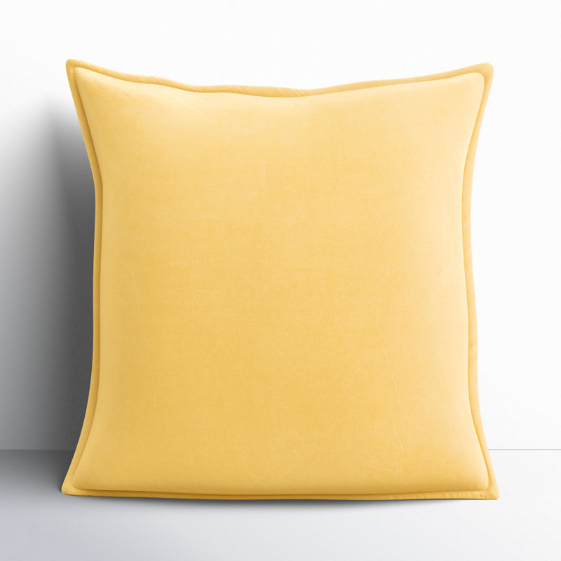 Navy Velvet-Like 20'' x 20'' Cotton Throw Pillow Cover