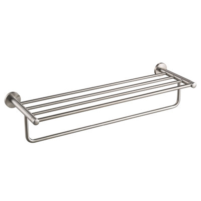 Elie Metal Accent Shelf with Towel Bar
