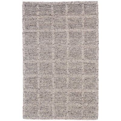 Tapis naturel / gris en laine tissé à la main Orion