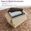 Canapé surdimensionné de 110 po à 4 sièges profonds avec coussin décoratif et accoudoir carré pour bureau de salon, gris clair