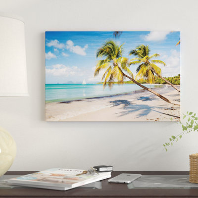 «Famous Les Salines Beach In Martinique, Caribbean» par Matteo Colombo, impression sur toile