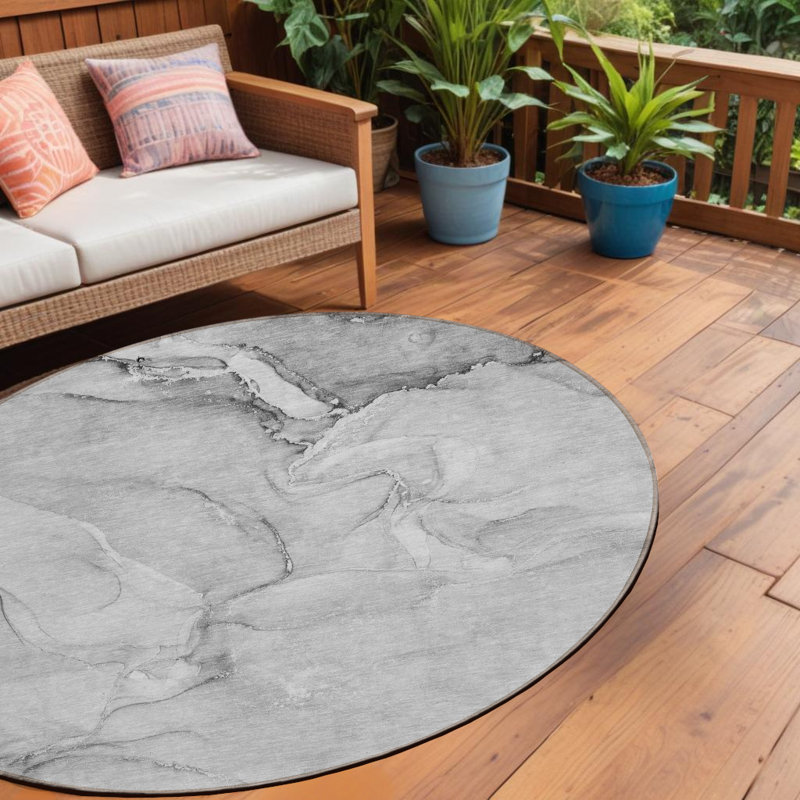 Tapis d'intérieur rond 8 po