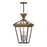 Palma 21.5" Three-Light Aluminum Hanging Outdoor Lantern