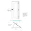 Porte de garde-manger en verre transparent Prehung Style 1 Lite avec cadre assorti - Panneau de porte en panneau de fibres à densité moyenne blanc-129063850-129063853