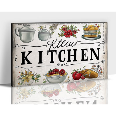Grande cuisine, art mural sur toile, art de la table rétro, impressions sur toile, affiche de nourriture de ferme, impression d'art pour la cuisine, salle à manger, décoration murale prête à être suspendue pour la décoration intérieure, 32 po x 48 po