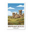 Brimham Rocks, England - Romantic Travel Poster Of North Yorkshire's Sculpted Tors. Giclee Print On Wrapped Canvas. Wall Art, Home Decor - Natural Landmarks, England - Wrapped Canvas Print-1145452875