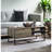 Rustic Oak & Black Finish Coffee Table