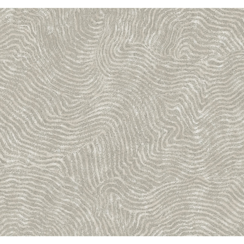 27' L x 27" W Wallpaper Roll, Gray