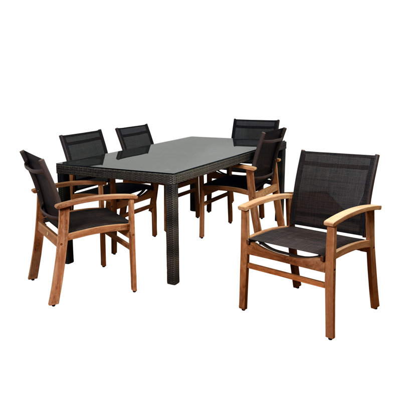 Ensemble de salle à manger rectangulaire pour 6 personnes 79 po Anautica