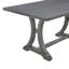 Ensemble de salle à manger de style campagnard, table à tréteaux et 4 chaises et banc rembourrés Shanequah-88581098-88581099-88581100