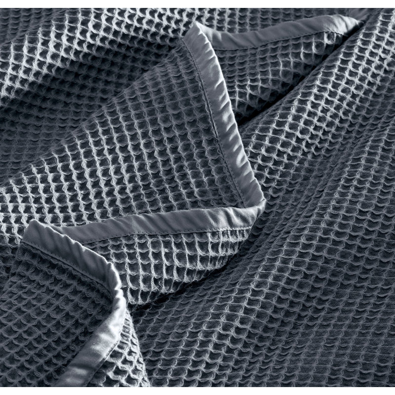 Waffle Bed Blanket, Mineral, King