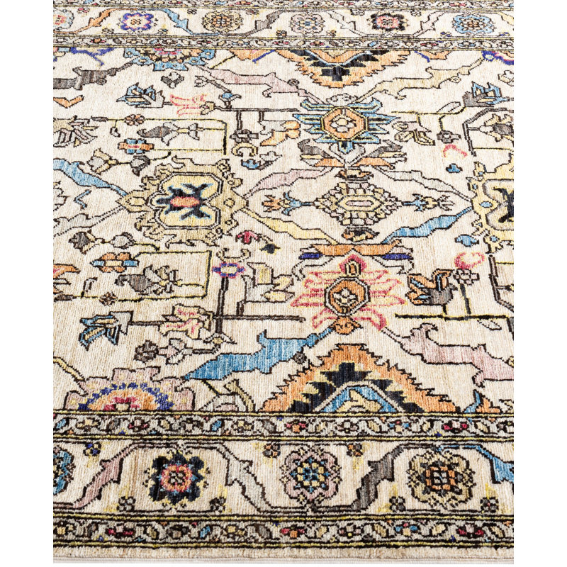 Serapi One-of-a-Kind 4' 0" X 5' 11" Hand Knotted Area Rug