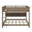 Queen Over Queen Bunk Bed With Cabinets And USB-433277882-433277885