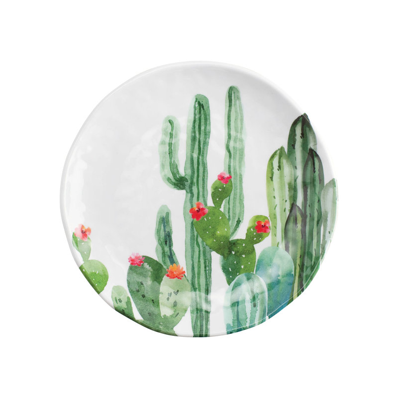 12-Piece Desert Cactus 6" Melamine Plate