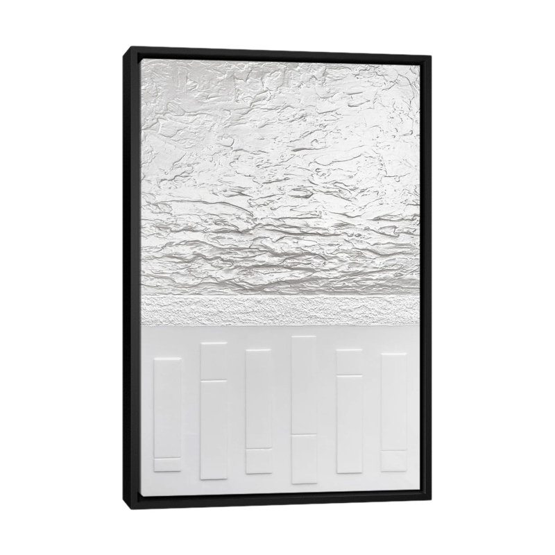 Blanc - Print on Canvas, 66.04 cm H x 45.72 cm W, Black Framed