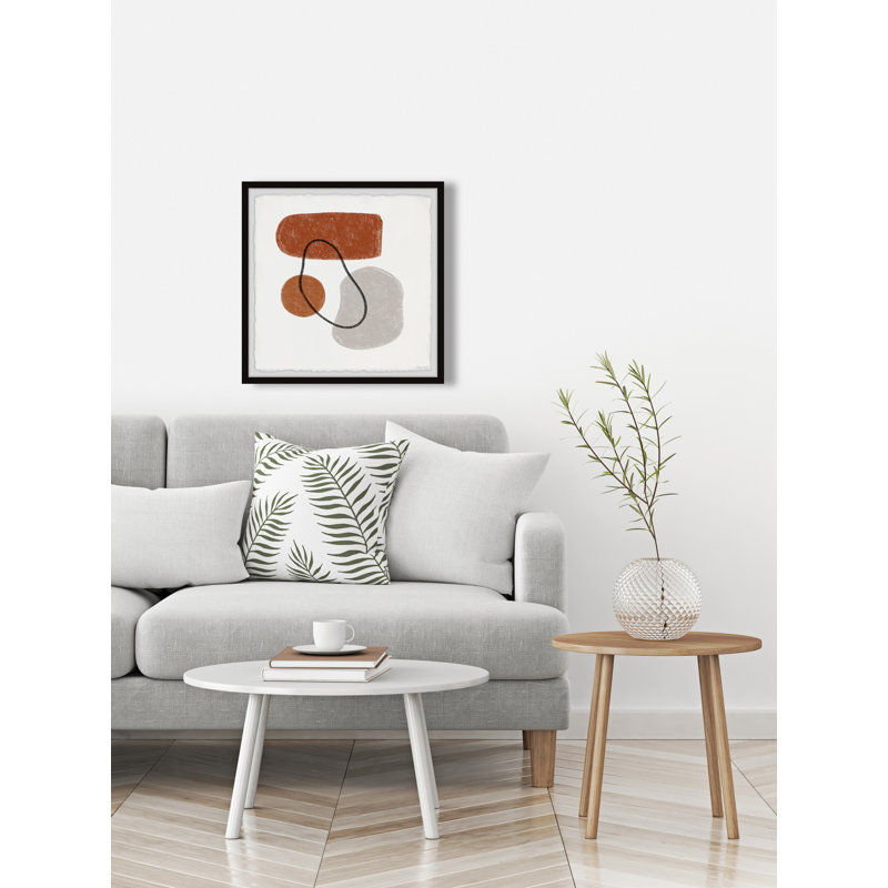 Orange Variation - Single Picture Frame Painting, 30cm H x 30cm W x 3.81cm D