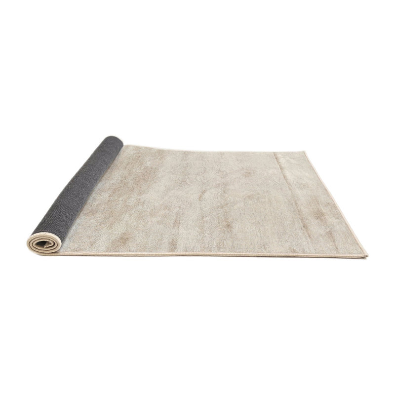 Tapis beige contemporain, Rond 8 pi x 8 pi