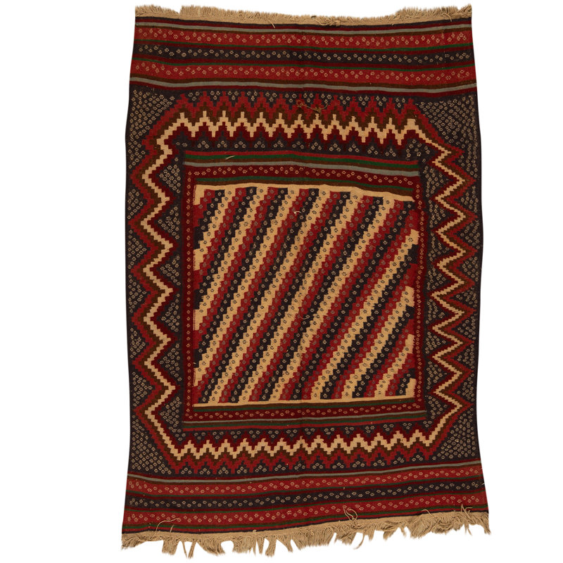 Tapis multicolore de haute qualité noué à la main