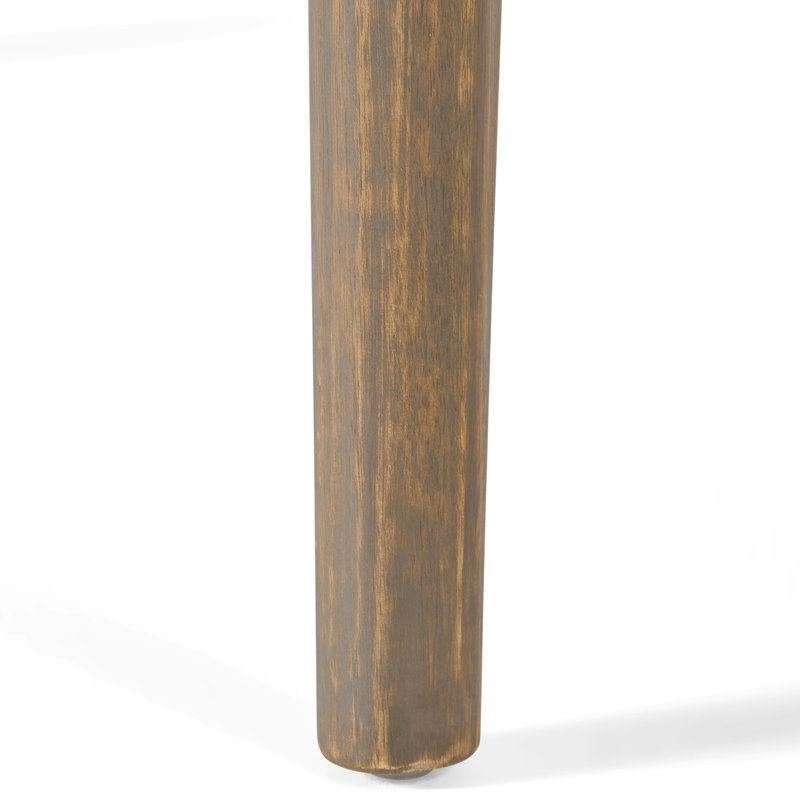 Table d'extérieur en bois gris, 118 x 118 cm, couleur pratique pour terrasse