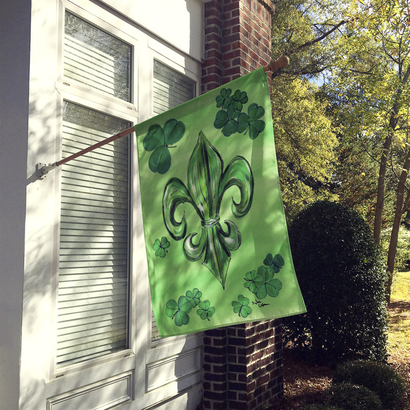 Drapeau de maison 40 po x 28 po en polyester fleur de lys Arista
