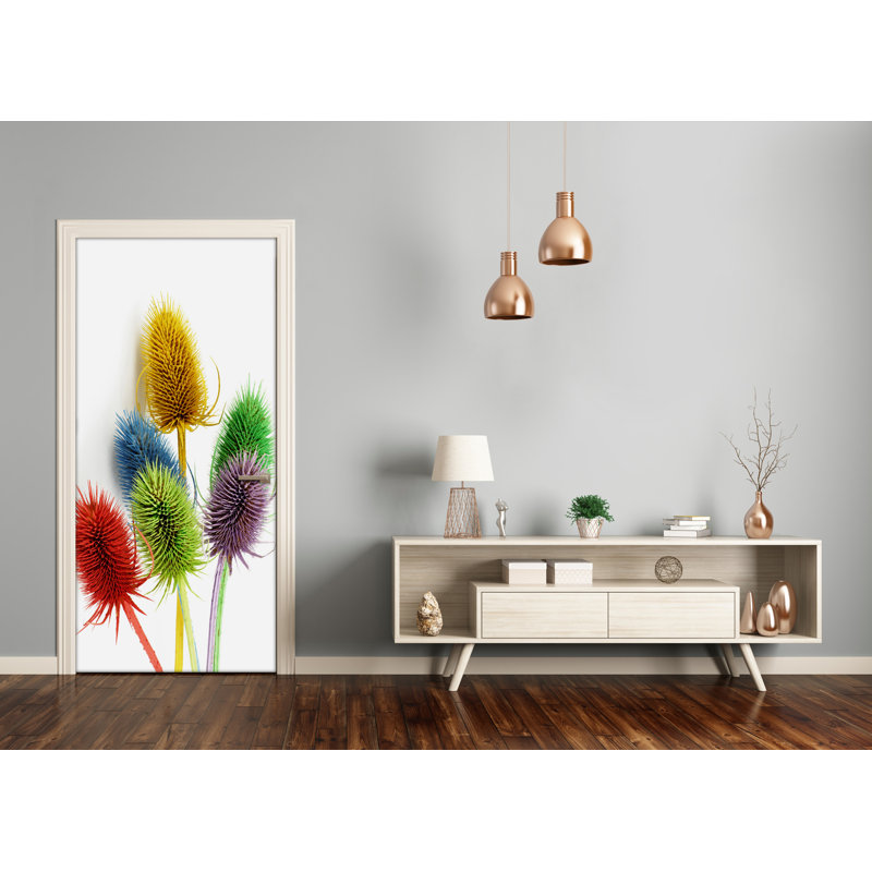 Thistle Door Decal, 205cm H x 95cm W