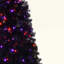 Arbre de Noël artificiel avec lumière DEL, arbre de Noël artificiel incurvé pré-éclairé avec 900 pointes, arbre de Noël noir