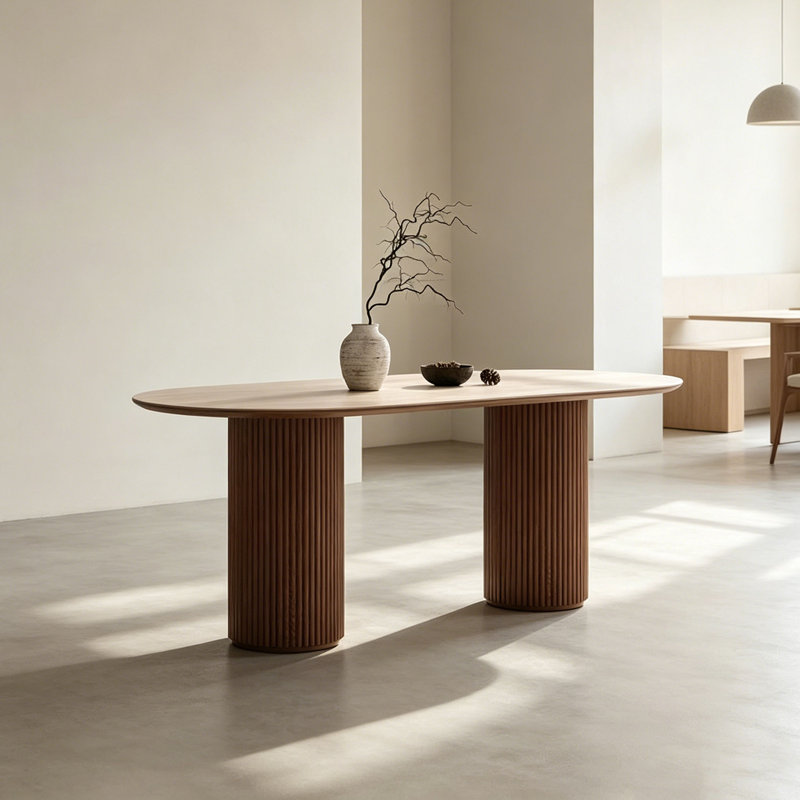 Table de salle à manger French Vintage, 29.5" H x 55.1" W x 31.5" D