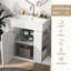 Ensemble de meuble-lavabo simple 21,6 po avec plateau en céramique Kathrize