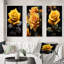 Ensemble de 3 pièces sur toile jaune, jaune et rose-844350639-844350629