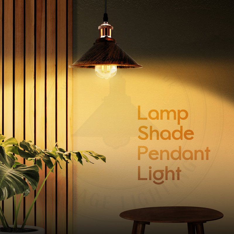 Jamil 1 - Light Brushed Copper Single Pendant, No