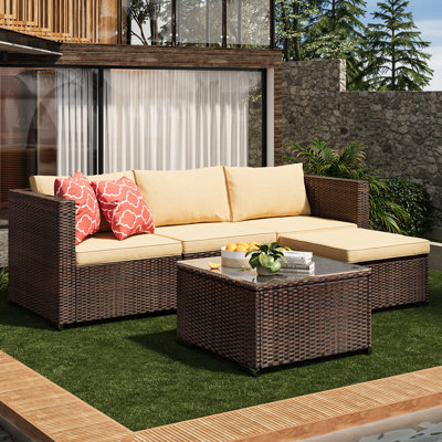 Dossena Reversible Sectional Seating Group with Cushions