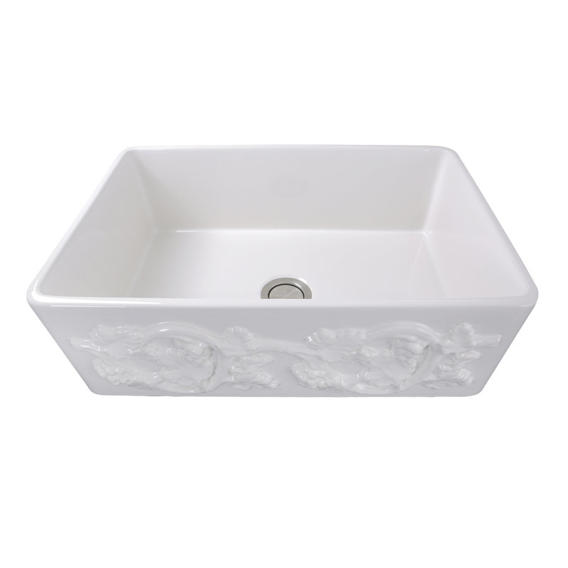 Vineyard 29.75'' L Single Bowl Fireclay Kitchen Sink