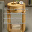 Table de bout en bois à lattes avec station de charge Estie-430516091