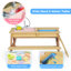 Table de pique-nique en bois pour enfants, table de sable et d'eau avec parasol, table d'activités pour jouer sur le patio extérieur