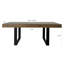 Rectangle Extendable Dining Table For 6-10 People Aged Effect Wood And 160-200 Cm-125149204