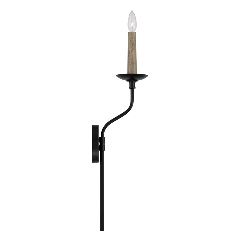 Wilder Steel Candle Wall Light