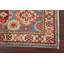 Tapis décoratif en laine noué à la main bleu/beige de conception unique 2 pi x 3 pi 3 po Annerose