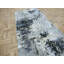 Tapis de couloir gris noué à la main de conception unique 2 pi 7 po x 8 pi 2 po Antonioni