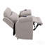 Fauteuil inclinable électrique en microfibre poli Chriki-130373939