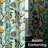 Fancy Hummingbird Patterned Room Darkening Curtain,Rod Pocket Back Tab Floral Drapes,Set of 2-281836730-286370202