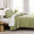 Southshore Fine Linens Vilano Duvet Cover Set, Oversized 110 GSM Microfiber Bedding with Hidden Zipper Closure and 4 Corner Ties, 1 Pillow Sham, Twin/Twin XL, Sage Green-850210341-850210329