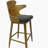 Modern Upholstered Barstools (Charcoal + Natural, Set of 2)